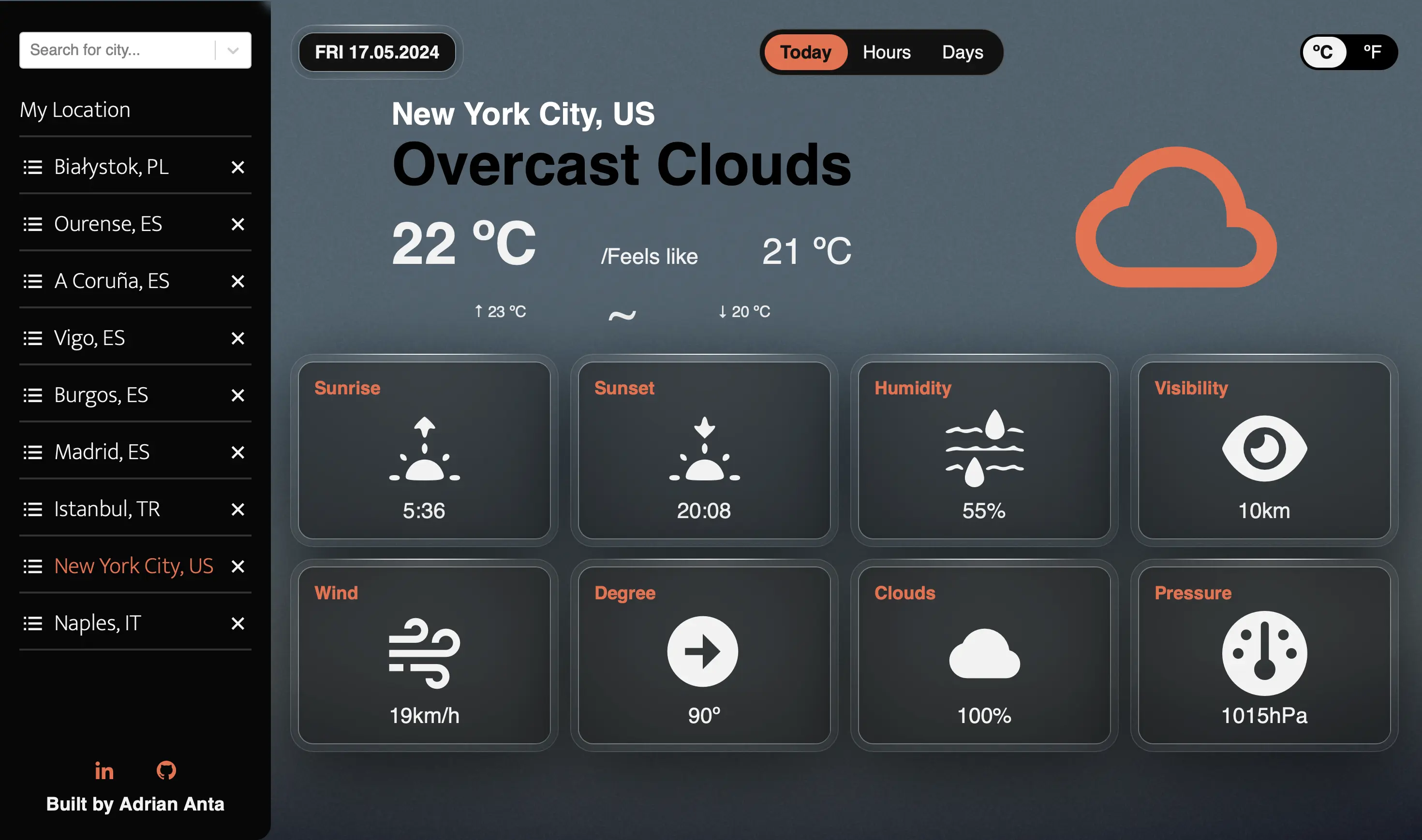 Weather app preview image